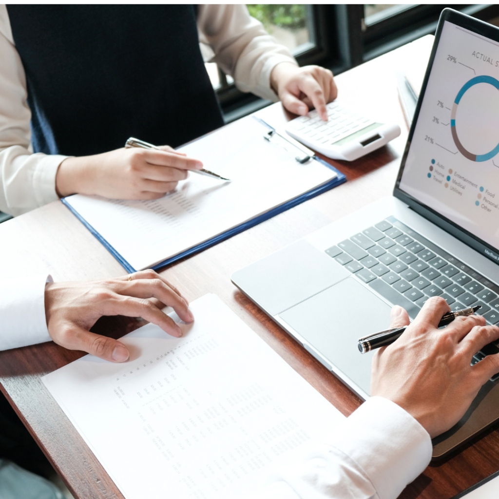 Startup Desk working on strategy