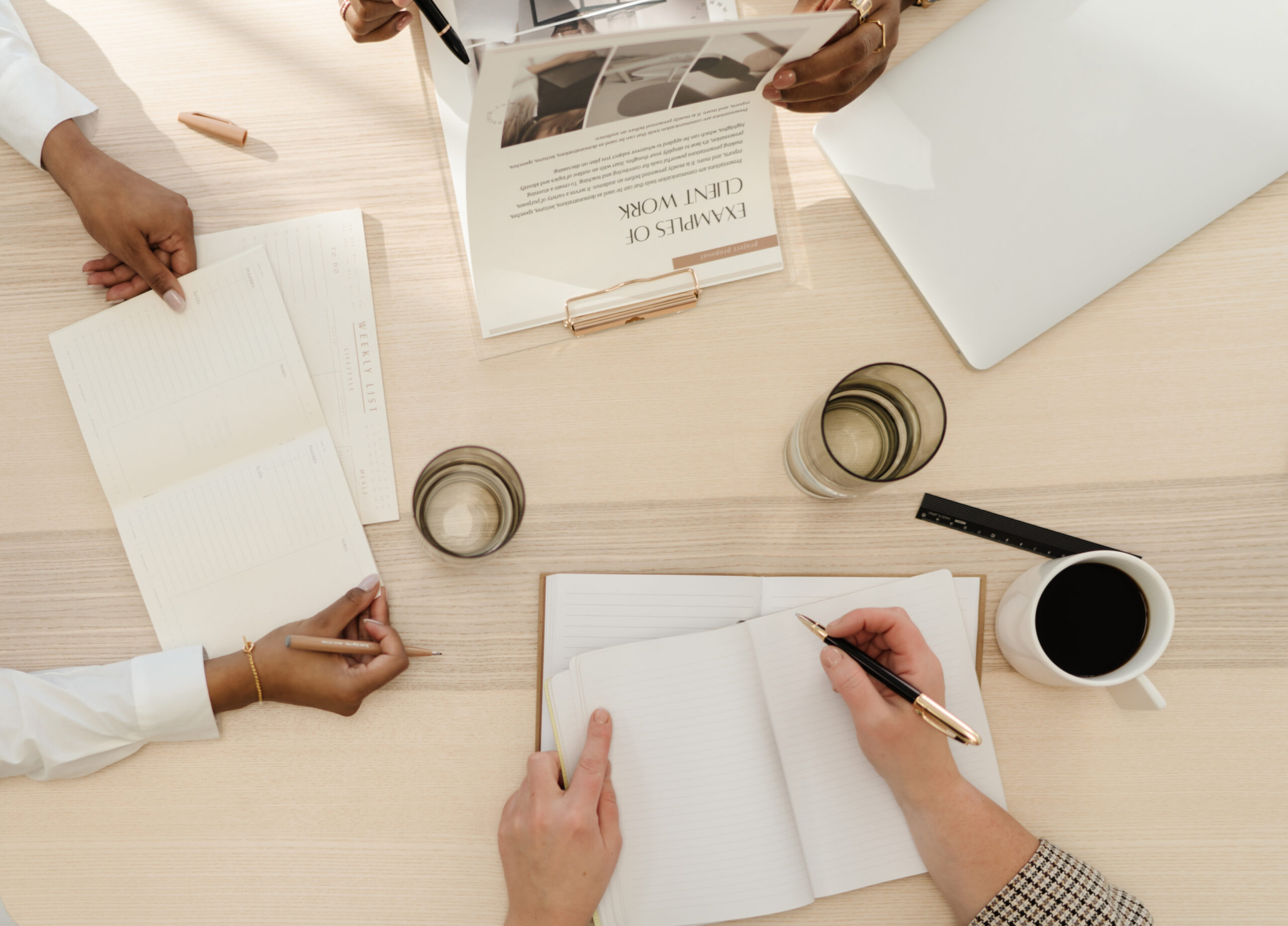 Picture of brand consultancy working with client on brand strategy